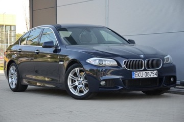 BMW Seria 5 F10-F11 Limuzyna 520d 184KM 2014 520D LIFT M-PAKIET SERWIS VIRTUAL KOKPIT BRĄZ SKÓRA DUŻA NAVI ŁOPATKI PDC, zdjęcie 14