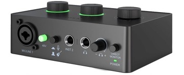 FIFINE AMPLI1 INTERFEJS AUDIO USB DO MIKROFONU XLR PHANTOM +48V