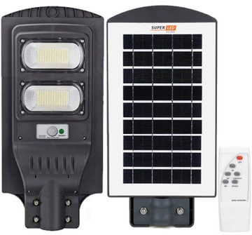 Lampa solarna LED latarnia uliczna czujnik + pilot