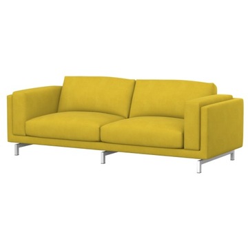 NOCKEBY Pokrycie sofy 3-os, Velvet Yellow