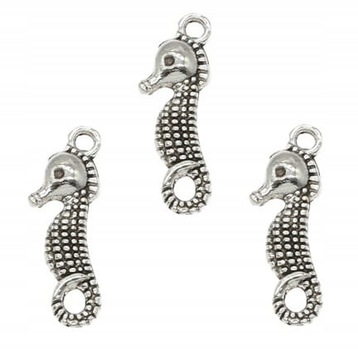 ZAWIESZKI CHARMS KONIKI MORSKIE 8szt 21mm ŁĄCZNIKI ZAWIESZKA WISIOREK KONIK