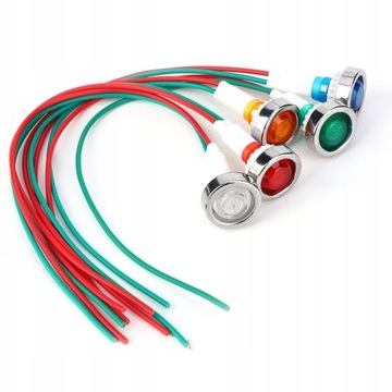 15X WSKAŹNIK LED LAMPKA KONTROLNA LED DC12V 10MM