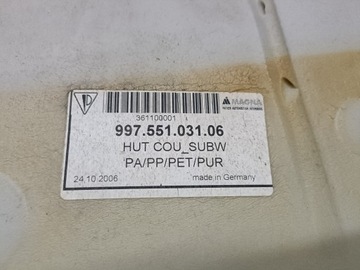 PORSCHE CARRERA 911 977 POLIČKA ZADNÍ PARCEL SHELF