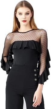 Długi rękaw Flamenco Waltz Bodysuit Top dla k