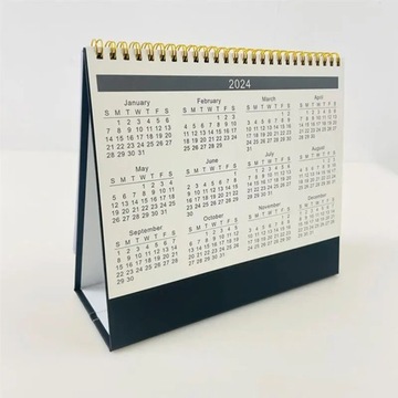 2024 Full Year Calendar Small Desk Calendar Standing Calendar Desk
