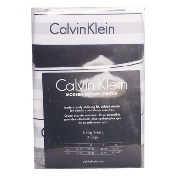 Slipy męskie CALVIN KLEIN zestaw 3 szt wielokolorowych L