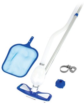 Пылесос для бассейна BESTWAY Набор для чистки 3в1 Дуршлаг Насадка-насос