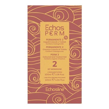 ECHOSLINE P2 PŁYN DO TRWAŁEJ ONDULACJI WŁOSY FARBOWANE ZESTAW 100ML/120ML