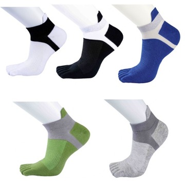 Skarpety Unisex Five Fingers bawełniane skarpetki wycięciem sportowe 5par