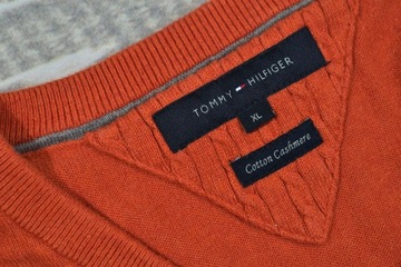 TOMMY HILFIGER Sweter Męski Bawełna Kaszmir / XL