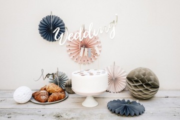 Шар из папиросной бумаги, белый, 20 см.