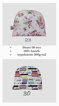 Подушка/двусторонняя подушка в коляску или корзину.