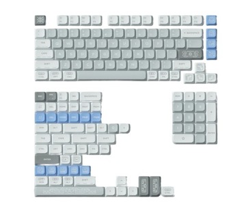 NuPhy Keycaps PBT Dye-Sub Klawisze do Klawiatury Mechanicznej Maya Imprint