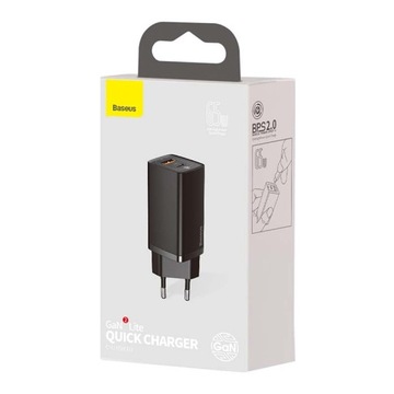 БЛОК ПИТАНИЯ BASEUS CHARGER CUBE USB-A + USB-C QC 4.0 PD 3.0 65 Вт