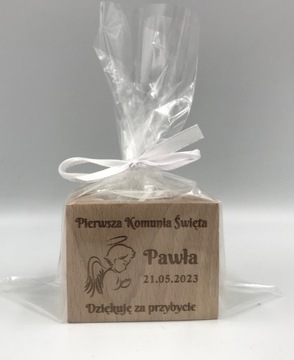 świecznik , podziękowanie dla gości komunijnych