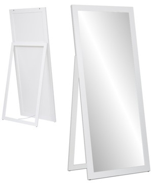DUŻE lustro STOJĄCE w ramie 160x70 białe 9 kolorów
