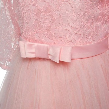 ЭЛЕГАНТНОЕ ТОРЖЕСТВЕННОЕ ПЛАТЬЕ ДЛЯ СВАДЕБНОГО ПРИЧИНА КРУЖЕВНОЕ ДЛИННЫЙ ТЮЛЬ 140