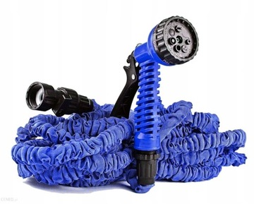 WĄŻ OGRODOWY ROZCIĄGLIWY 10M-30M + PISTOLET SZLAUF