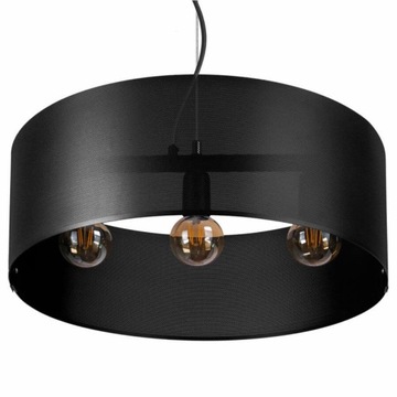 Duża LAMPA WISZĄCA Żyrandol okrągły metalowy KOMETA 2924/Z-B-3 SZPAK