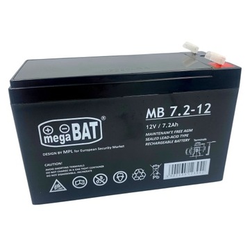 Akumulator AGM 12V 7.2Ah Bezobsługowy do UPS ALARM