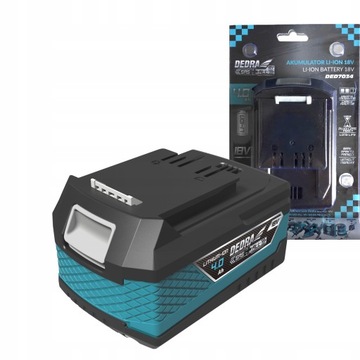 Литий-ионный аккумулятор Dedra DED7034 18 В 4 Ач