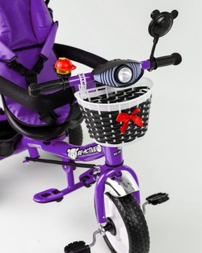 ДЕТСКАЯ ТРЕХКОЛЕСНАЯ ПРОГУЛКА-ПУШЕР 3-В-1 С КОЗЫРЕМ