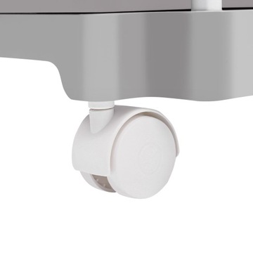 3-х уровневая многофункциональная тележка для хранения, 45,5*24,5*91 см, серая