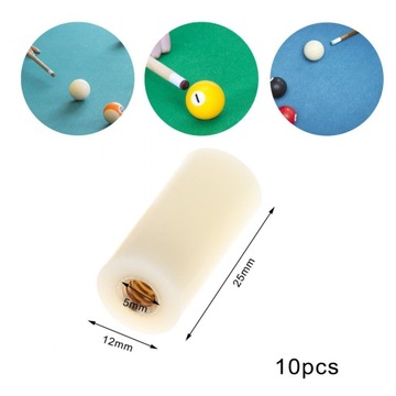 10 запасных винтов для бильярдного кия на 12 наконечниках бильярдного кия