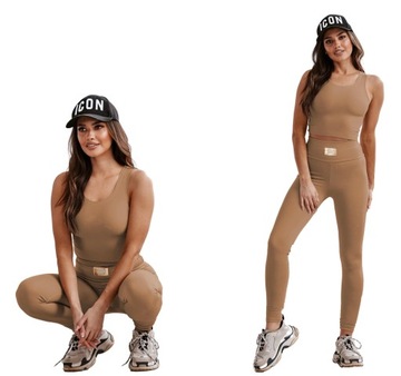PREMIUM SPORTOWY TOP LEGGINSY POLSKI PRODUKT S/M