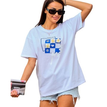 T-SHIRT DAMSKI 876 WHITE L/XL - 41