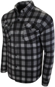 XXL-Bluza -koszula polarowa gruba ocieplana z dwoma kieszeniami DU22-TX-2