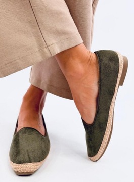 Baleriny espadryle damskie BALLOT OLIVE 39