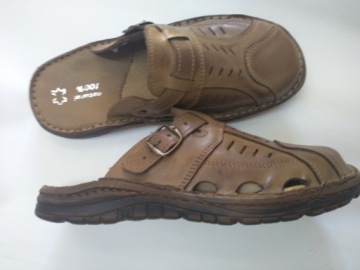 316 САНДАЛИИ МУЖСКИЕ, НАТУРАЛЬНАЯ КОЖА, КОЖА, РАЗМЕР 42