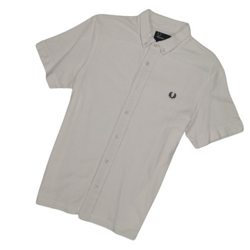 FRED PERRY MĘSKA KOSZULA BAWEŁNIANA M Z KRÓTKIM RĘKAWEM SLIM FIT