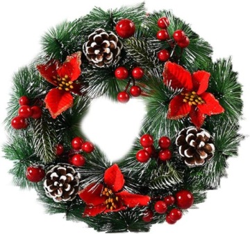 ВЕНОК декоративный венок, веточки, головной убор, 45 см