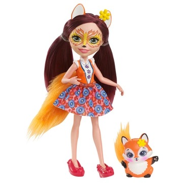 Кукла Enchantimals + Животное Фелисити Фокс и Флик, кукла и лиса.