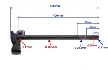 PÓŁKA DOLNA SZTYCA WIDELEC SKUTER 4T 27 mm ROUTER
