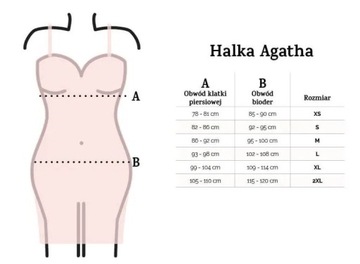 KAREN AGATHA satynowa halka z koronką *2XL* biel