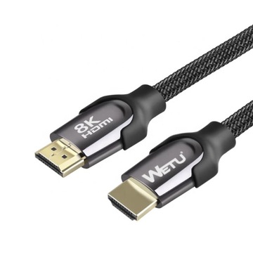 Kabel Przewód HDMI 2.1 WETU 8K 4K 120Hz Ultra HIGH SPEED 48Gb 1.5m PREMIUM