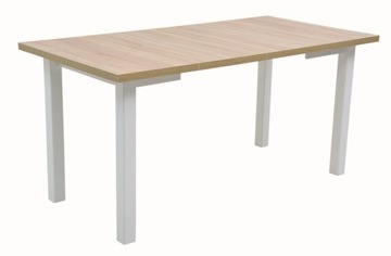 6 стульев с клетчатой ​​обивкой + стол SONOMA ДУБ