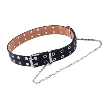 Punk Belt Pasek biodrowy Ręcznie z łańcuchem Biker