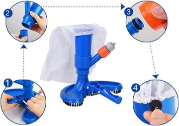 НАБОР ВАКУУМА ДЛЯ БАССЕЙНА ДЛЯ ОЧИСТКИ ДНК КРУГЛОГО БАССЕЙНА, СЕТКА ДЛЯ ДЖАКУЗИ