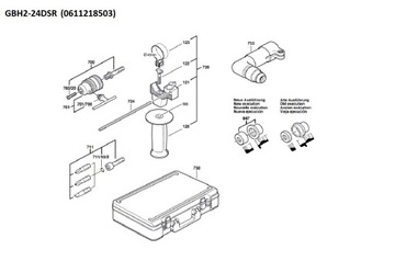 Шаровой ударный молоток Bosch GBH2-24DSR 703