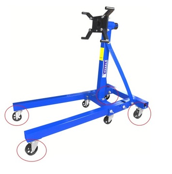 КОЛЕСО ЦЕХСКОГО ПОДЪЕМНОГО КРАНА 88 мм ПОВОРОТНОЕ НА 360°