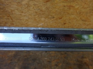 MERCEDES CL203 CLC FACELIFT 09-11 LIŠTA KRYT ZADNÍ CHRÓM A2037430193