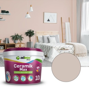 Farba do ścian zmywalna kolor NIECO CZEKOLADOWY 10