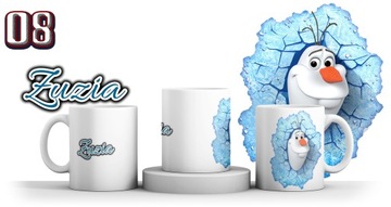 KUBEK FROZEN KRAINA LODU ELSA + IMIE + KARTONIK