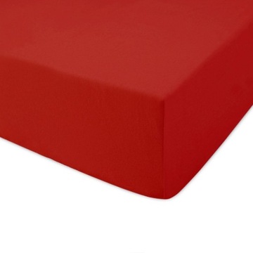 Prześcieradło JERSEY dżersej 140x200 wz. czerwony