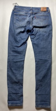 Levi's 711 Skinny STRAUSS LEVIS niebieskie Spodnie Jeansy W 32 L 32