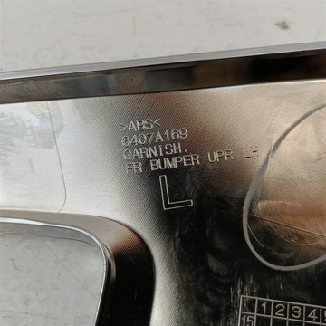 CHRÓM W NÁRAZNÍK LEVÝ PŘEDNÍ MITSUBISHI OUTLANDER 3 III 15-19